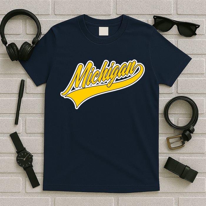 Michigan Script Logo T-Shirt