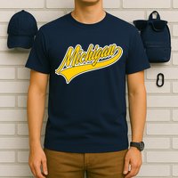 Michigan Script Logo T-Shirt