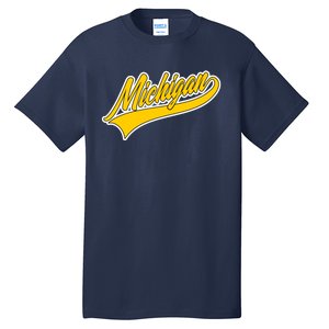 Michigan Script Logo Tall T-Shirt