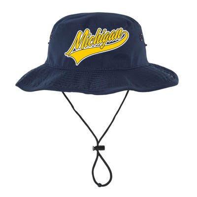 Michigan Script Logo Bucket Hat