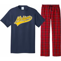 Michigan Script Logo Pajama Set