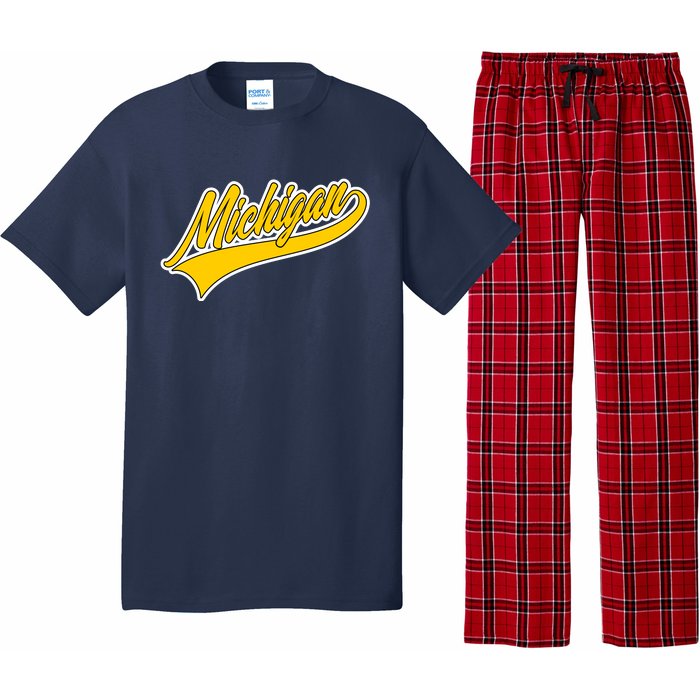 Michigan Script Logo Pajama Set