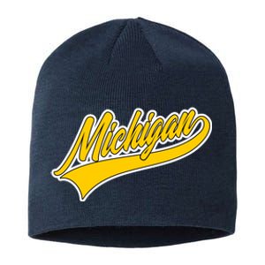 Michigan Script Logo Sustainable Beanie