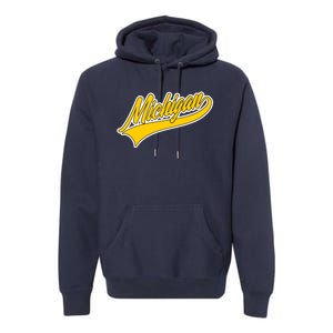 Michigan Script Logo Premium Hoodie