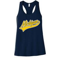 Michigan Script Logo Womens Tank Top