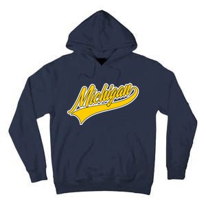 Michigan Script Logo Tall Hoodie