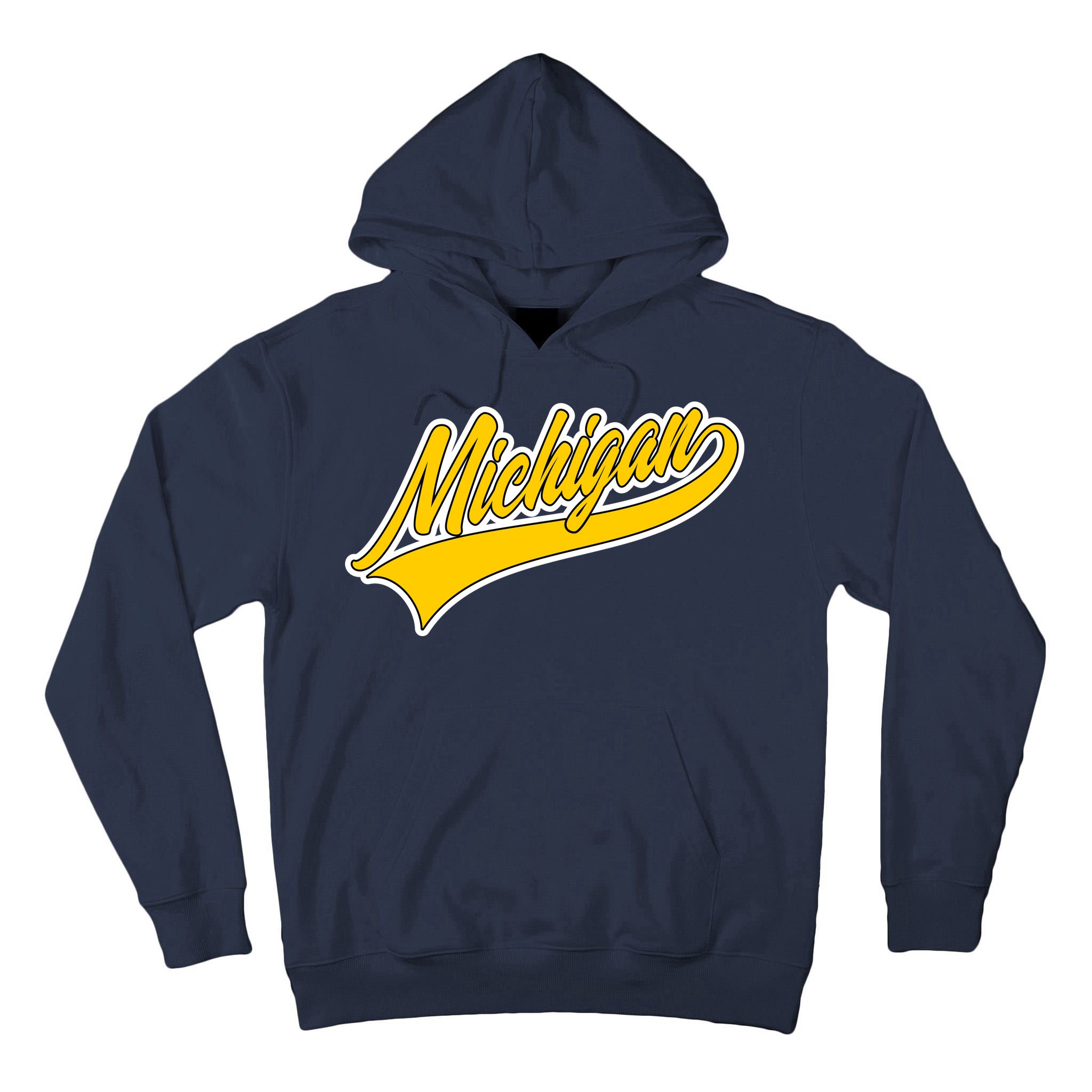 Michigan Script Logo Tall Hoodie