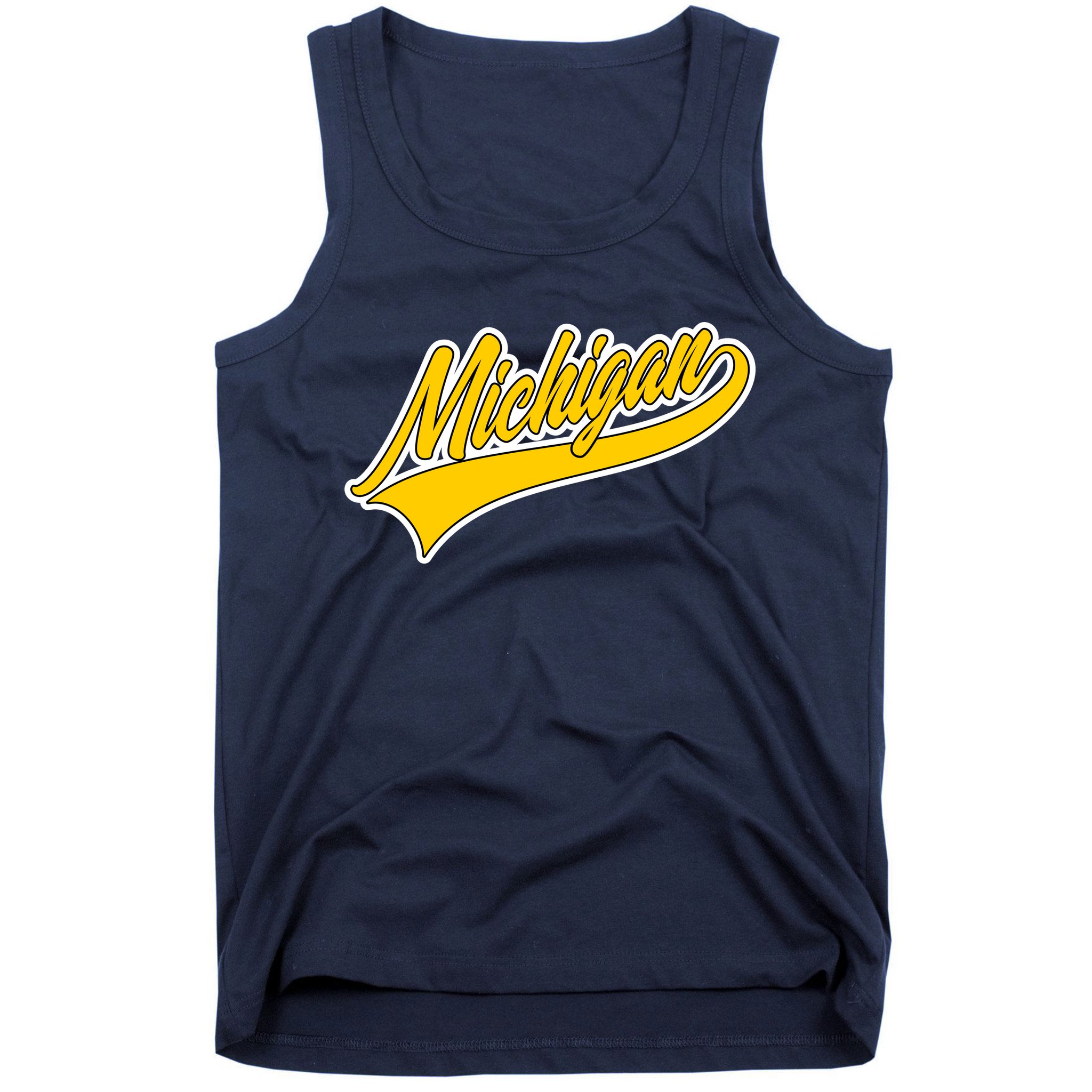 Michigan Script Logo Tank Top