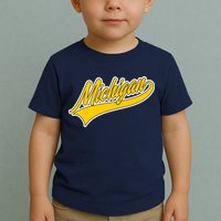 Michigan Script Logo Toddler T-Shirt