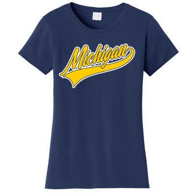 Michigan Script Logo Women's T-Shirt