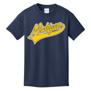 Michigan Script Logo Kids T-Shirt