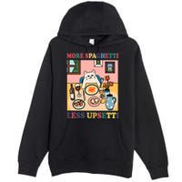 More Spaghetti Less Upsetti Cat Premium Pullover Hoodie