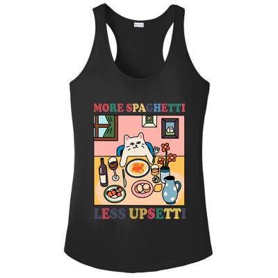 More Spaghetti Less Upsetti Cat Ladies PosiCharge Competitor Racerback Tank