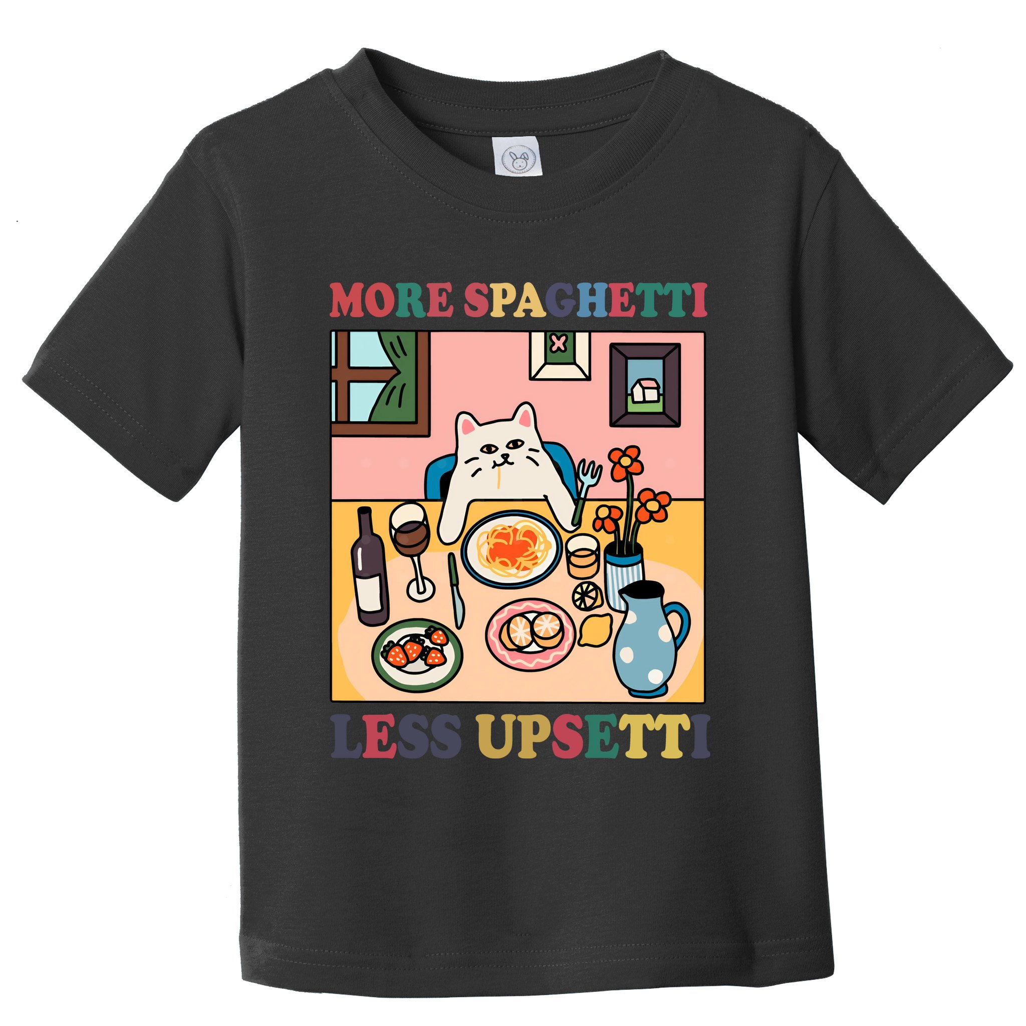 More Spaghetti Less Upsetti Cat Toddler T-Shirt