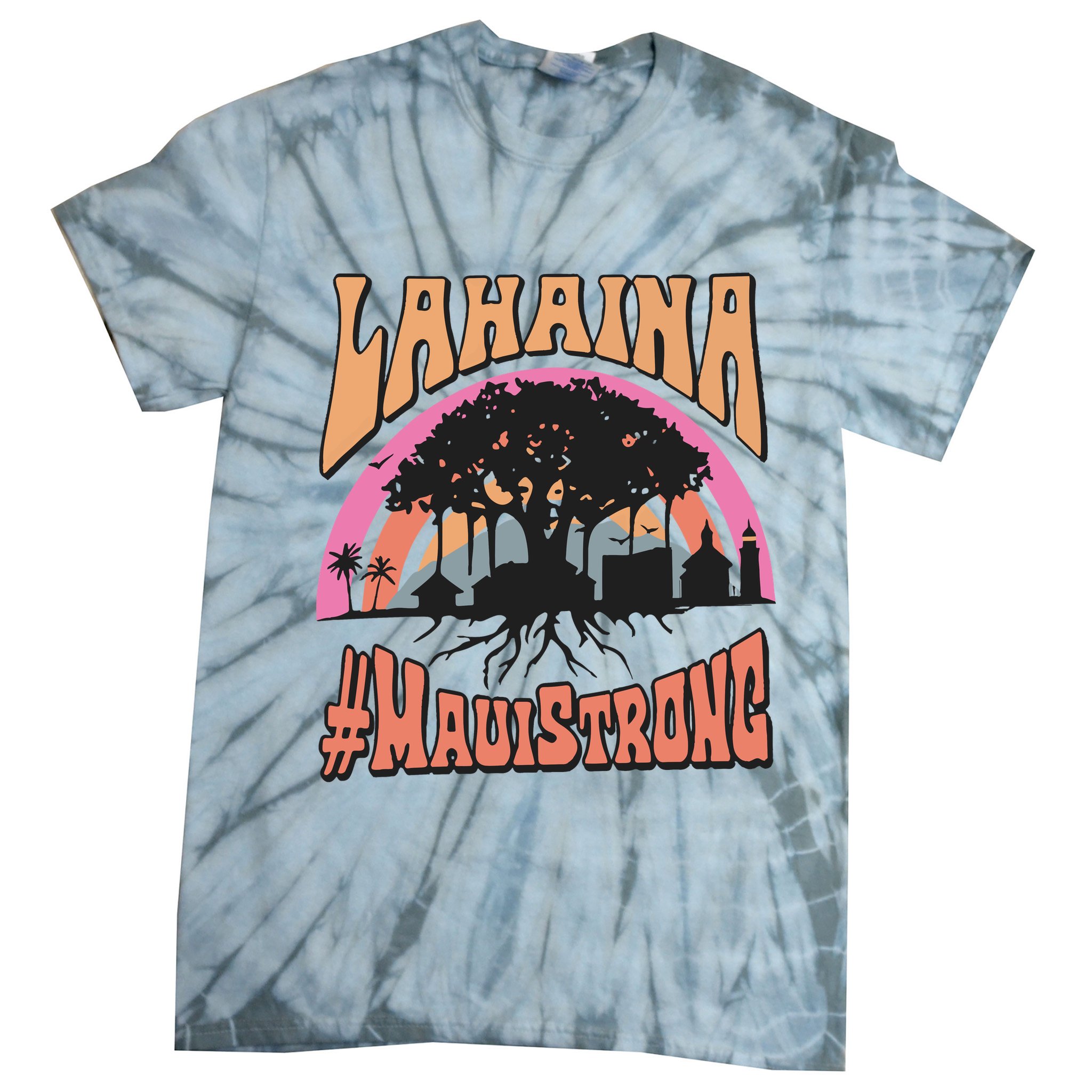 Maui Strong Lahaina Banyan Tree Tie-Dye T-Shirt
