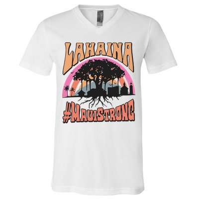 Maui Strong Lahaina Banyan Tree V-Neck T-Shirt
