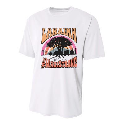 Maui Strong Lahaina Banyan Tree Youth Performance Sprint T-Shirt