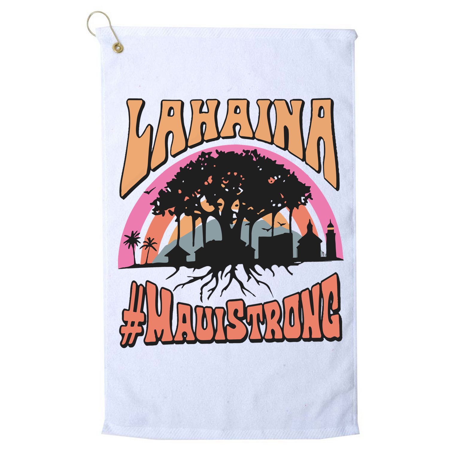 Maui Strong Lahaina Banyan Tree Golf Towel