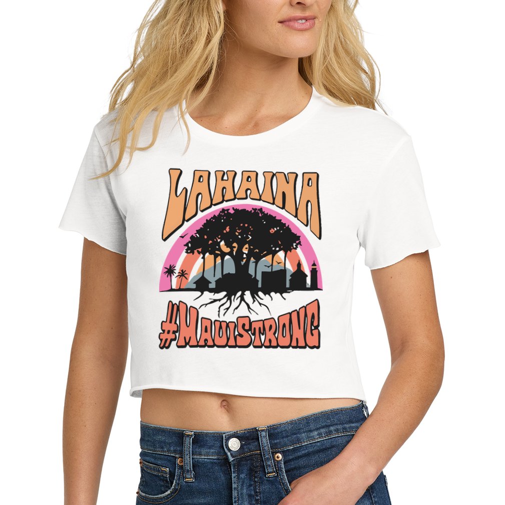 Maui Strong Lahaina Banyan Tree Crop Top