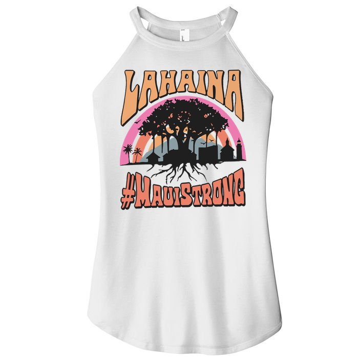 Maui Strong Lahaina Banyan Tree Women's Perfect Tri Rocker Tank