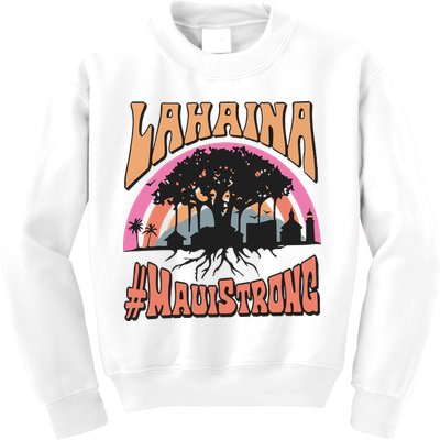 Maui Strong Lahaina Banyan Tree Kids Sweatshirt