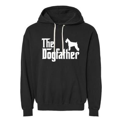 Miniature Schnauzer Lover Gift Dogfather Garment-Dyed Fleece Hoodie