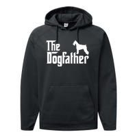 Miniature Schnauzer Lover Gift Dogfather Performance Fleece Hoodie