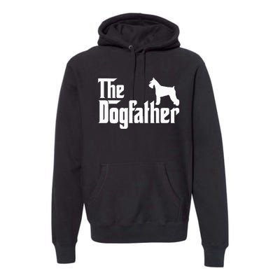 Miniature Schnauzer Lover Gift Dogfather Premium Hoodie