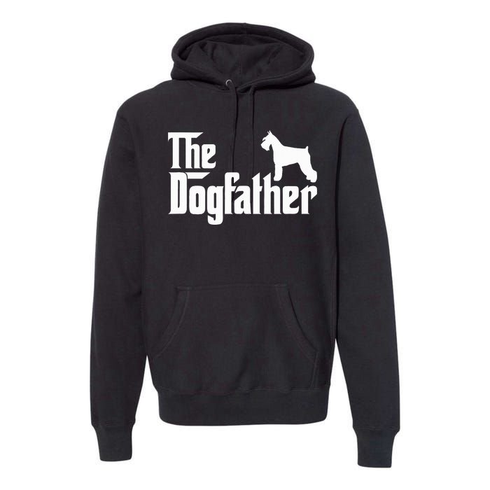 Miniature Schnauzer Lover Gift Dogfather Premium Hoodie