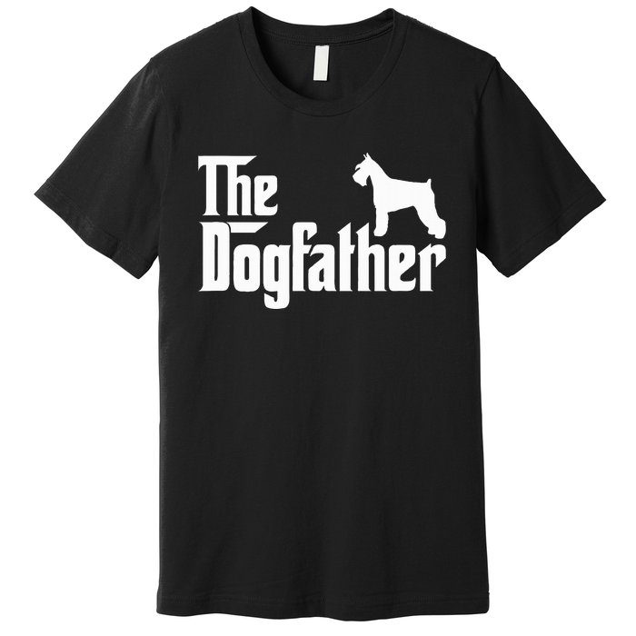 Miniature Schnauzer Lover Gift Dogfather Premium T-Shirt