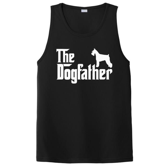 Miniature Schnauzer Lover Gift Dogfather PosiCharge Competitor Tank