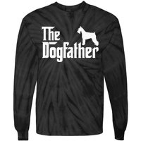 Miniature Schnauzer Lover Gift Dogfather Tie-Dye Long Sleeve Shirt