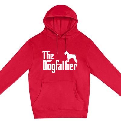 Miniature Schnauzer Lover Gift Dogfather Premium Pullover Hoodie