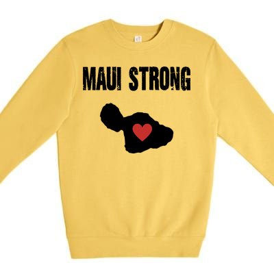 Maui Strong Love Hawaii Premium Crewneck Sweatshirt