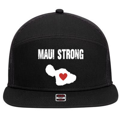 Maui Strong Love Hawaii 7 Panel Mesh Trucker Snapback Hat