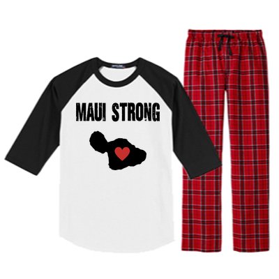 Maui Strong Love Hawaii Raglan Sleeve Pajama Set