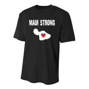 Maui Strong Love Hawaii Youth Performance Sprint T-Shirt