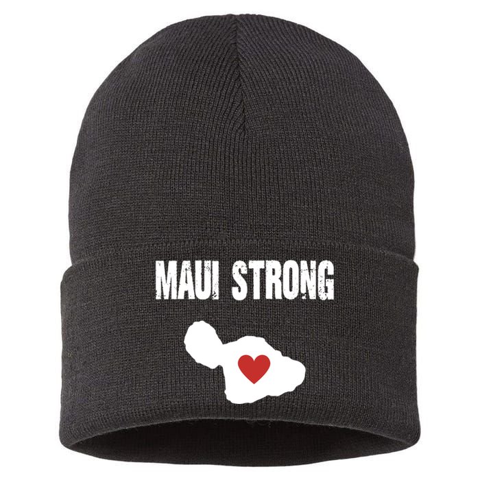 Maui Strong Love Hawaii Sustainable Knit Beanie