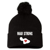 Maui Strong Love Hawaii Pom Pom 12in Knit Beanie