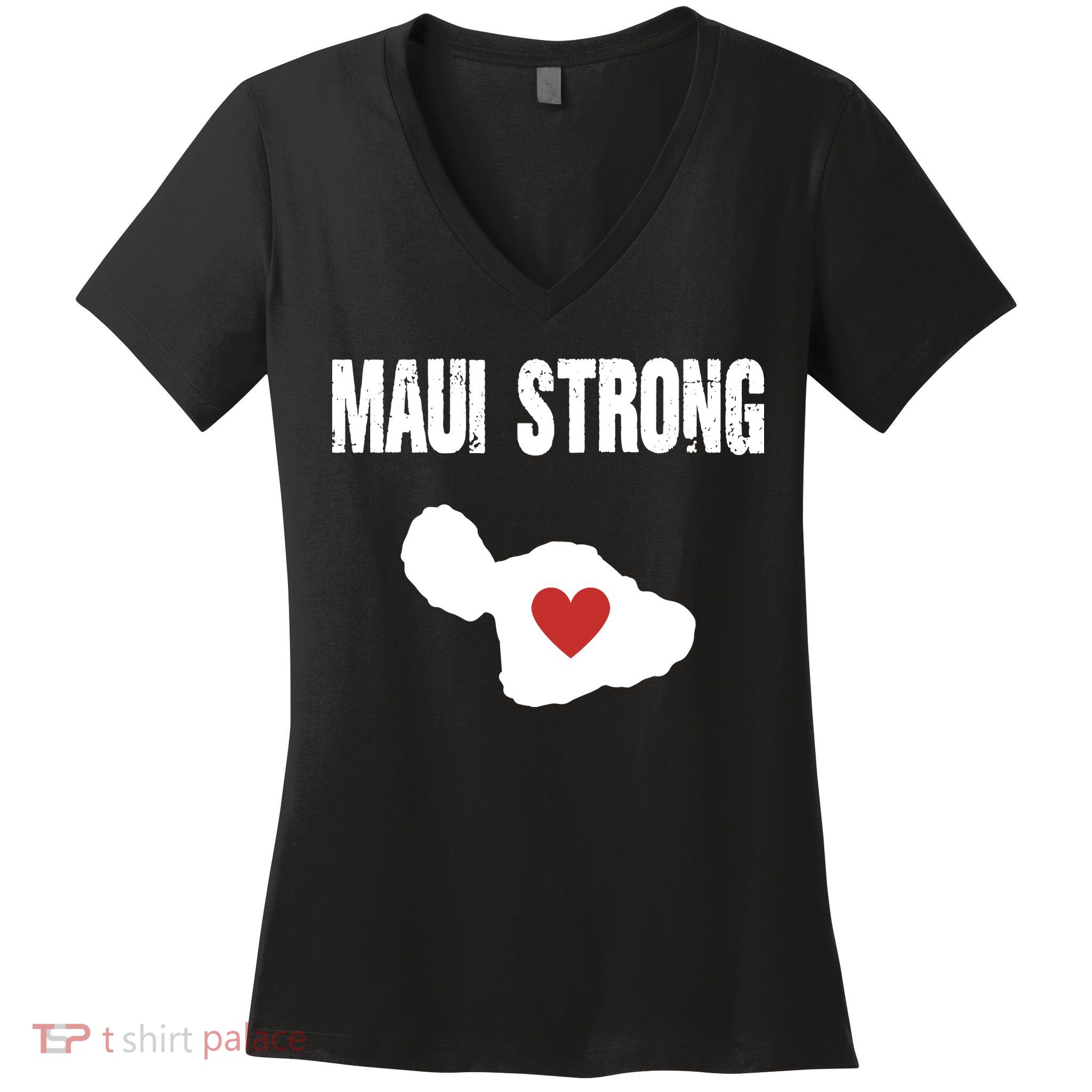Maui Strong Love Hawaii Women's V-Neck T-Shirt
