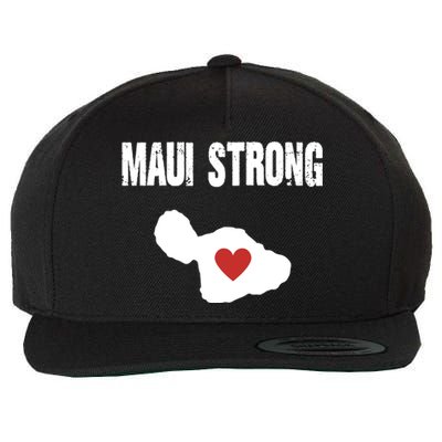 Maui Strong Love Hawaii Wool Snapback Cap