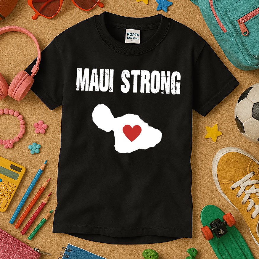 Maui Strong Love Hawaii Kids T-Shirt