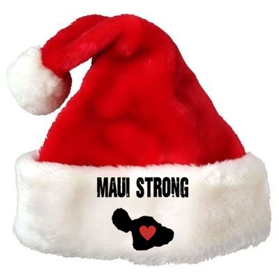 Maui Strong Love Hawaii Premium Christmas Santa Hat