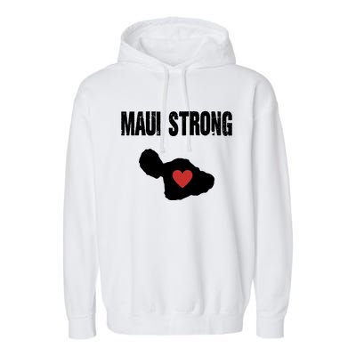 Maui Strong Love Hawaii Garment-Dyed Fleece Hoodie