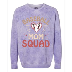 Mom Sports Love Baseball Game Day Season Practice Gift Colorblast Crewneck Sweatshirt