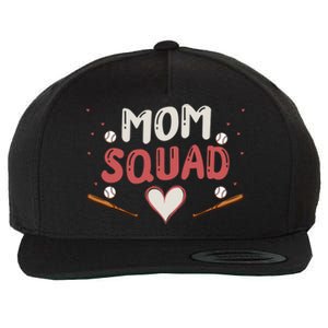 Mom Sports Love Baseball Game Day Season Practice Gift Wool Snapback Cap