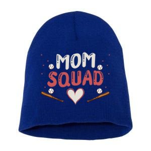 Mom Sports Love Baseball Game Day Season Practice Gift Short Acrylic Beanie