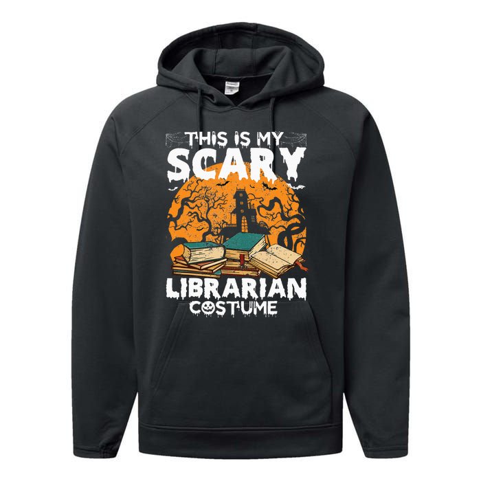 My Scary Librarian Costume Bookworm Book Halloween Performance Fleece Hoodie