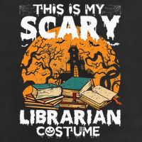 My Scary Librarian Costume Bookworm Book Halloween 11oz C Handle Ceramic Mug