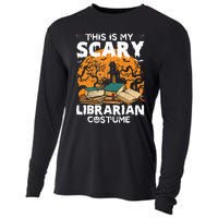 My Scary Librarian Costume Bookworm Book Halloween Cooling Performance Long Sleeve Crew